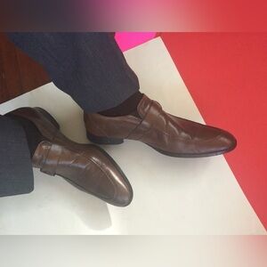 ZARA leather loafers